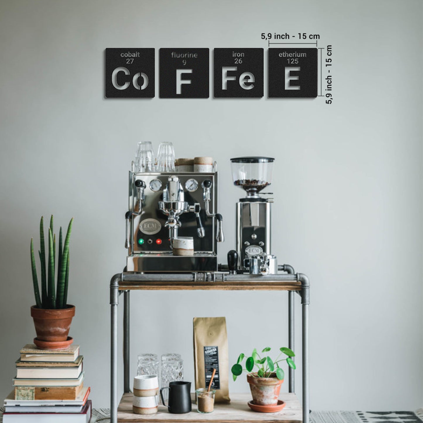 Coffee Metal Wall Art - APT345