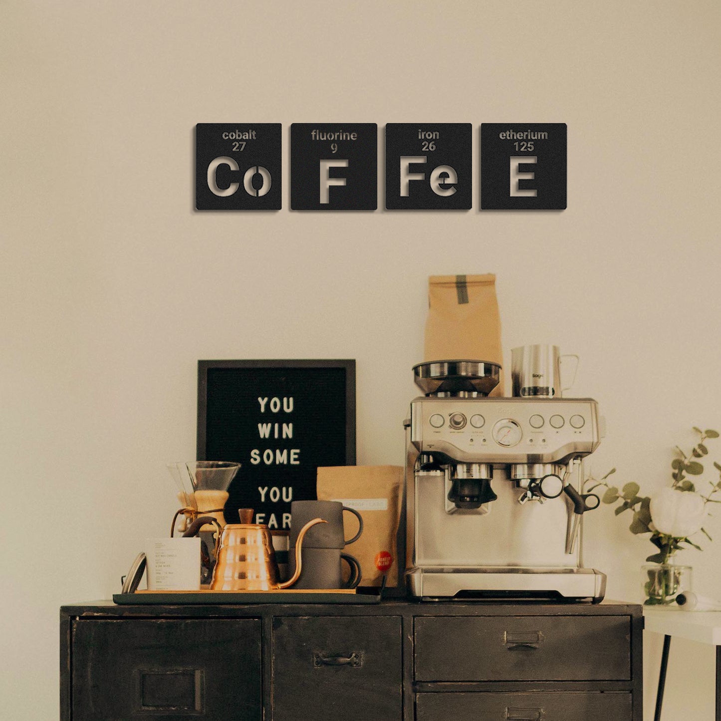 Coffee Metal Wall Art - APT345