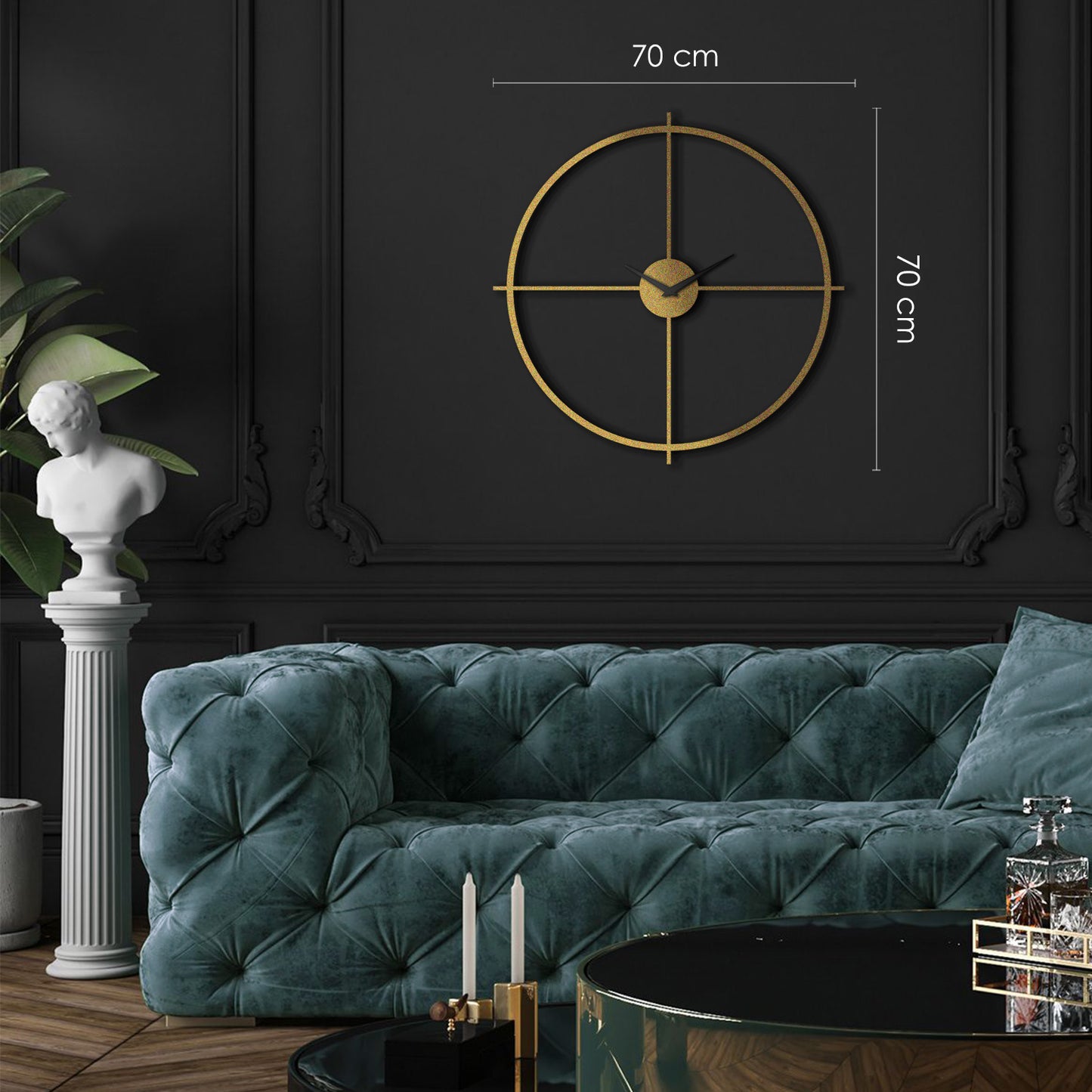 Arcadia Metal Wall Clock - APS075 - Artepera