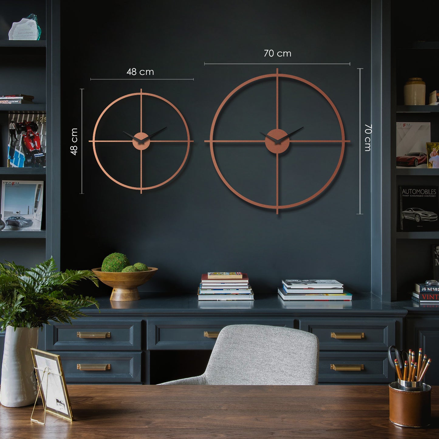 Arcadia Metal Wall Clock - APS075 - Artepera