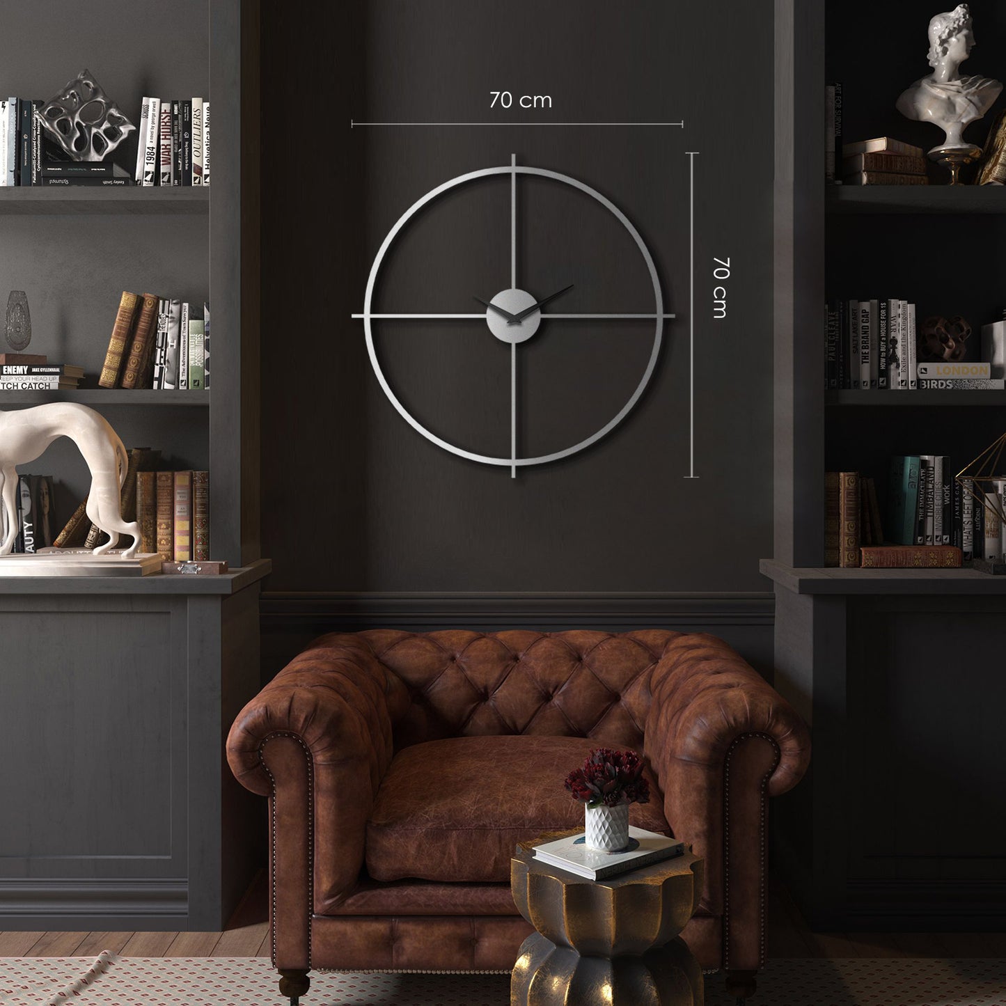 Arcadia Metal Wall Clock - APS075 - Artepera