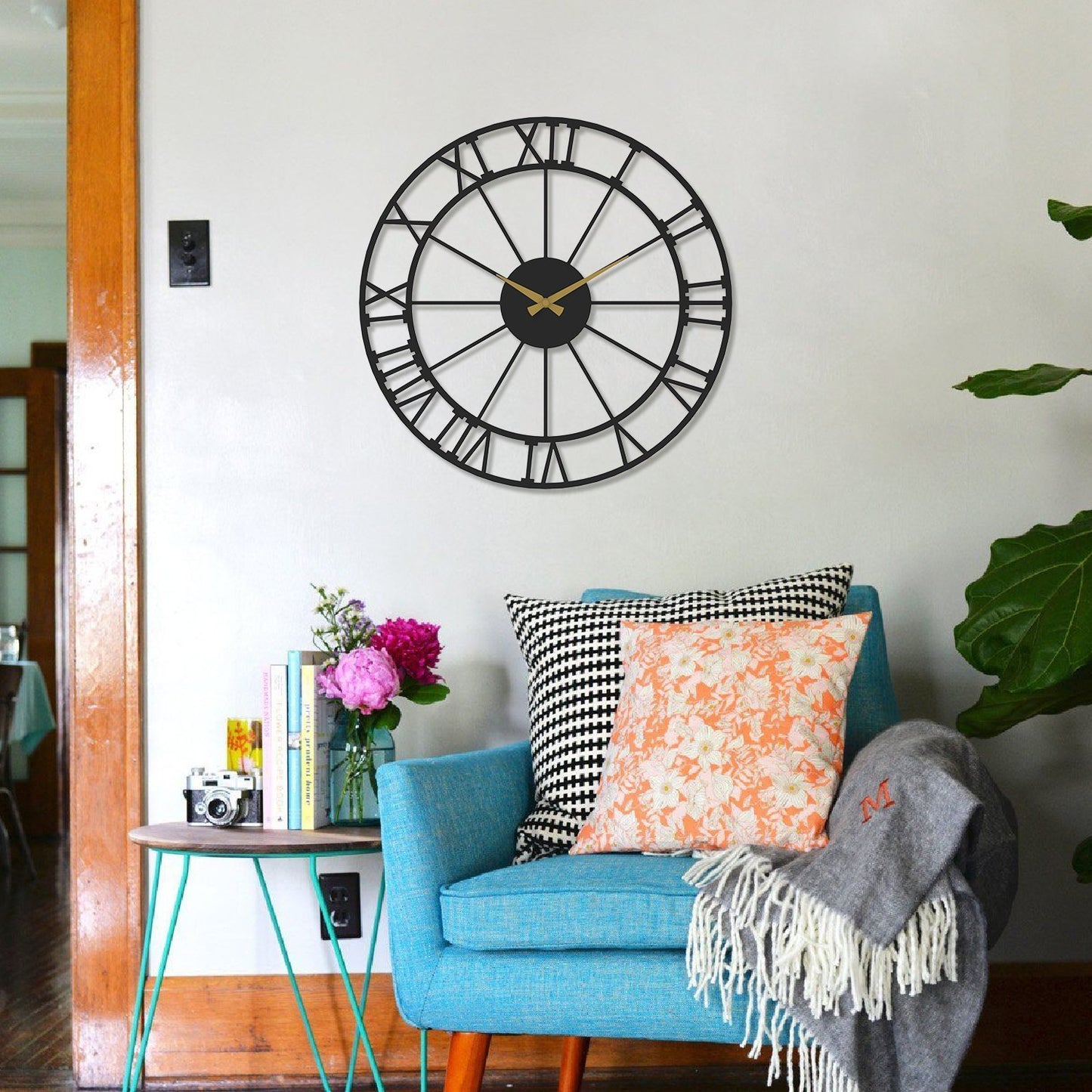 Analog Metal Wall Clock - APS079 - Artepera