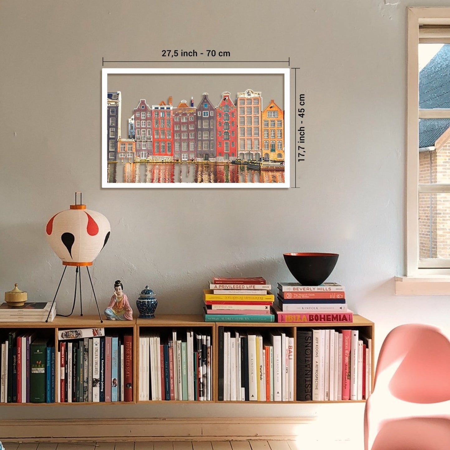 Amsterdam Houses Metal Wall ColorArt - APT329 - Artepera