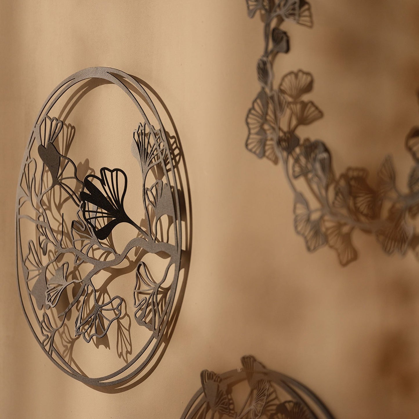 Ginkgo Metal Wall Art Set of 3 - APT505
