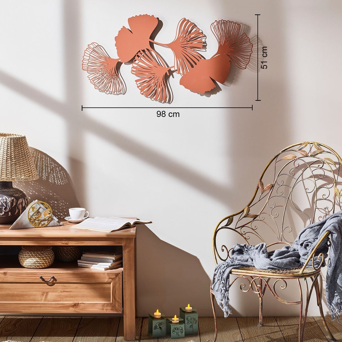 Ginkgo Metal Wall Art - APT516