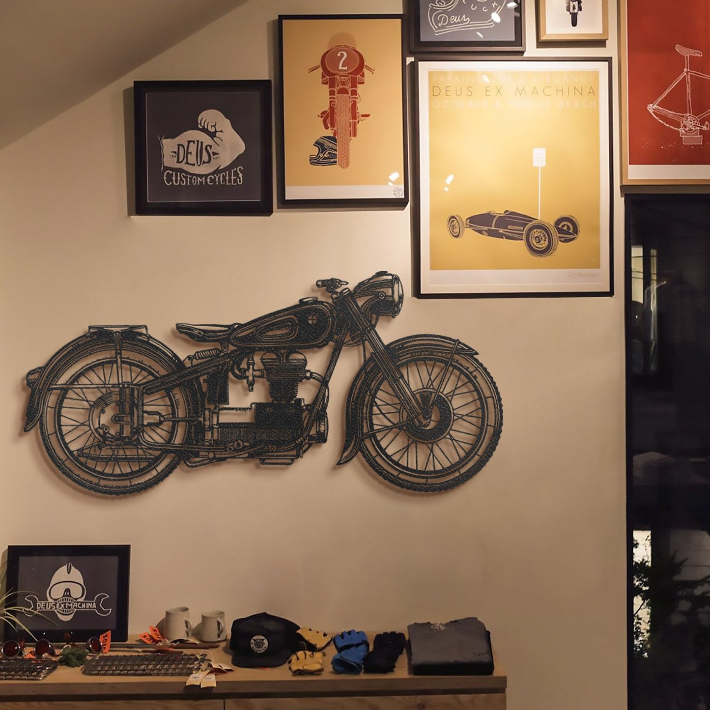 Cafe Racer Metal Wall Art - APT222 - Artepera