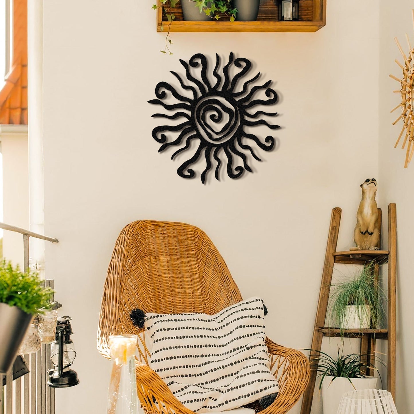 Whacky Sun Metal Wall Art - APT625