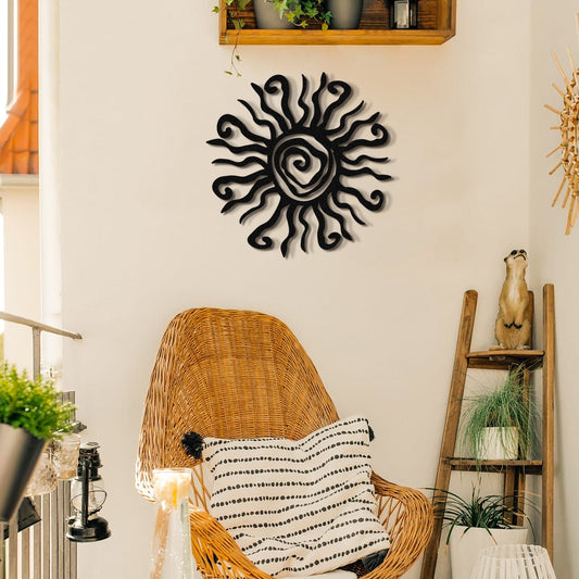 Whacky Sun Metal Wall Art - APT625