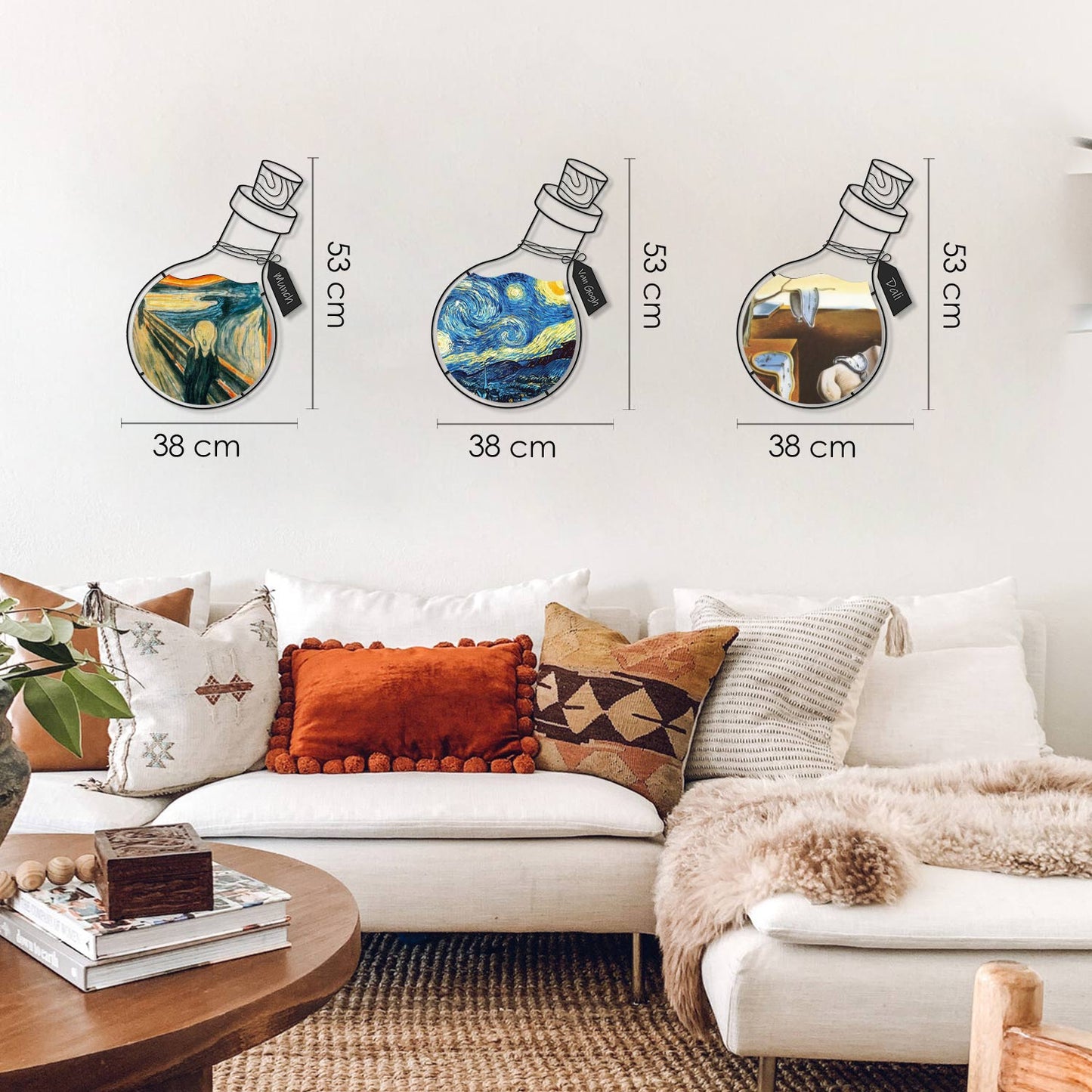 Art Potion Set of 3 Metal Wall Art - APT710