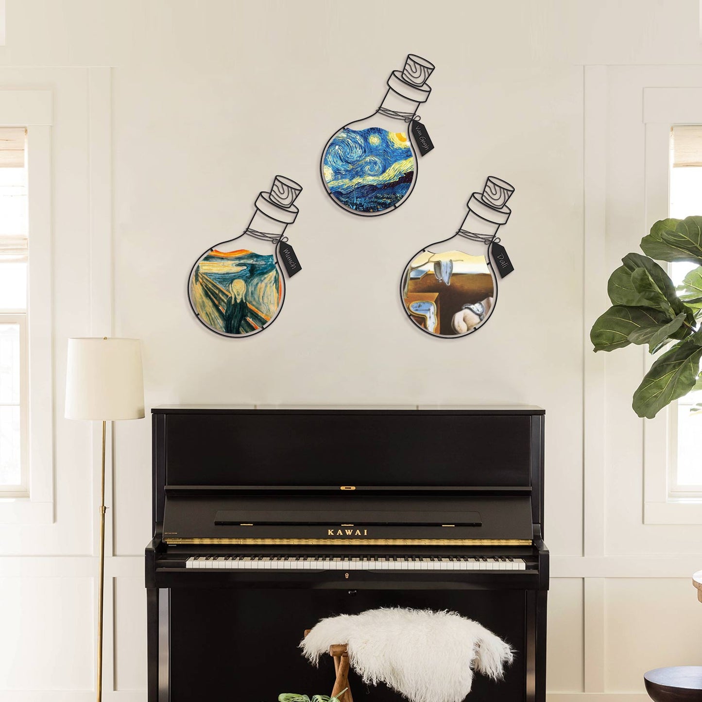 Art Potion Set of 3 Metal Wall Art - APT710