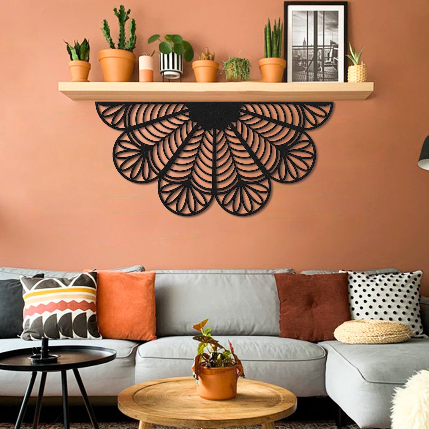 Bohemian Mandala Metal Wall Art - APT616