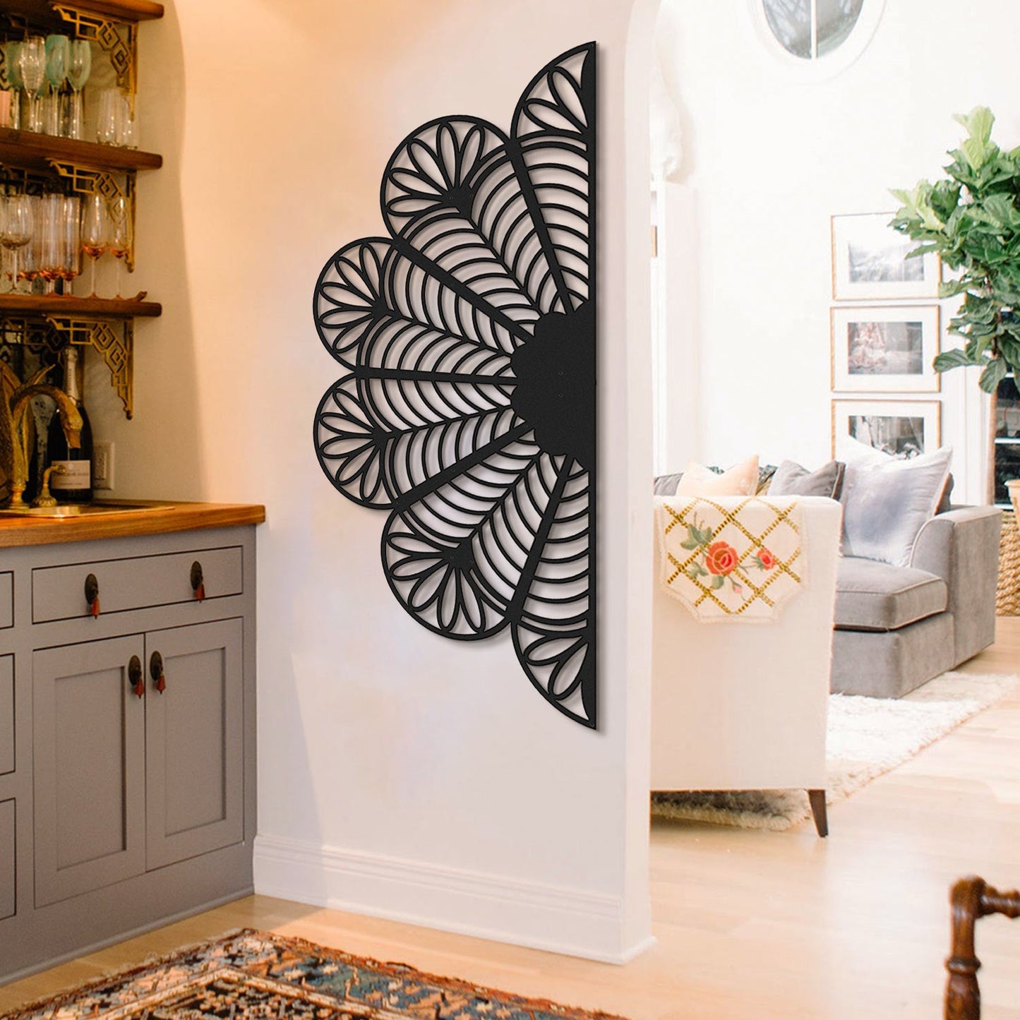 Bohemian Mandala Metal Wall Art - APT616