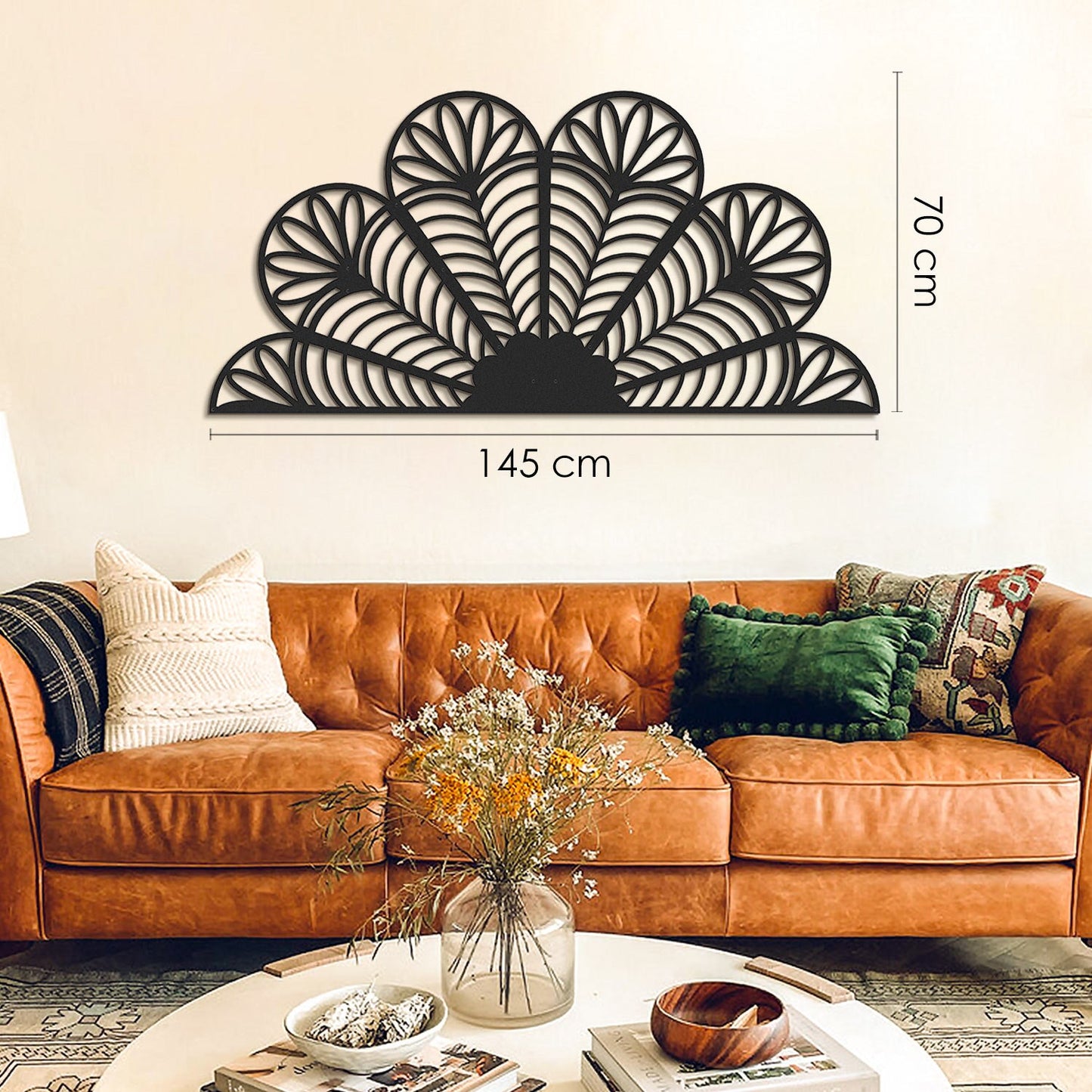 Bohemian Mandala Metal Wall Art - APT616