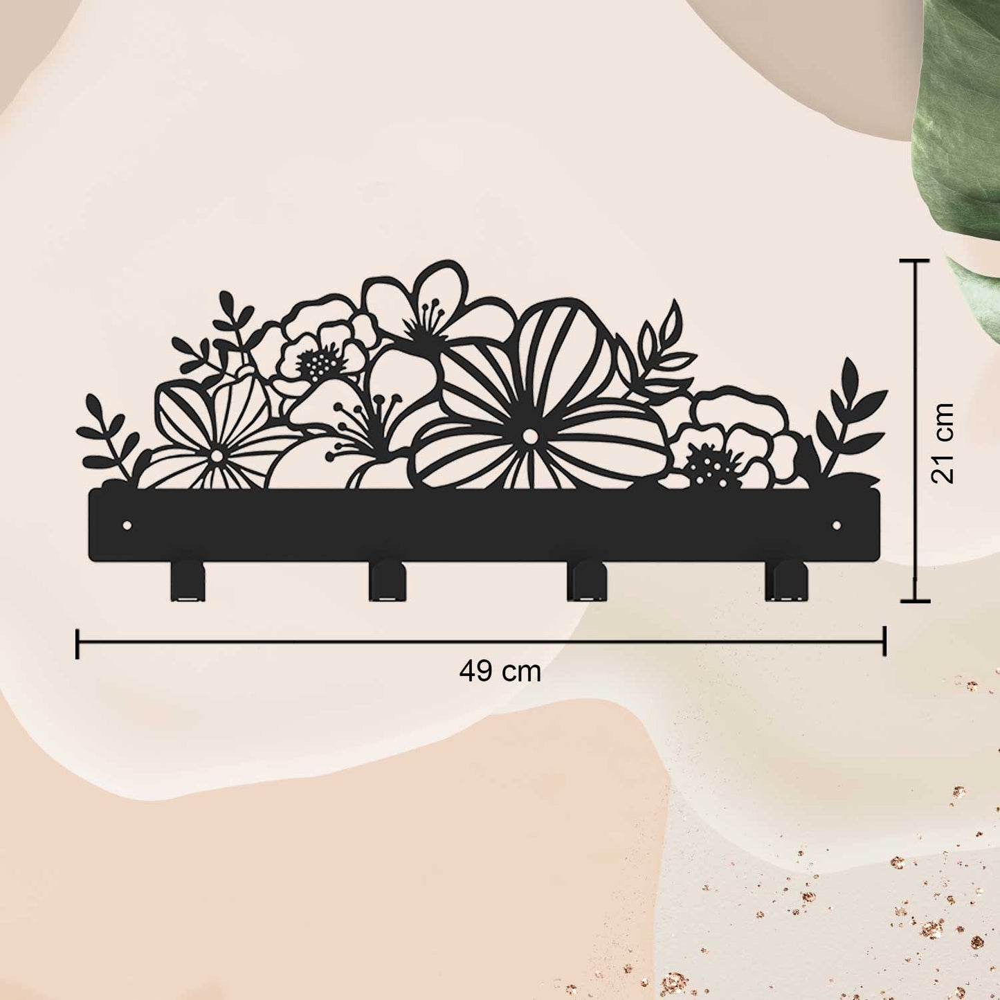 Flower Metal Wall Hanger - APT537