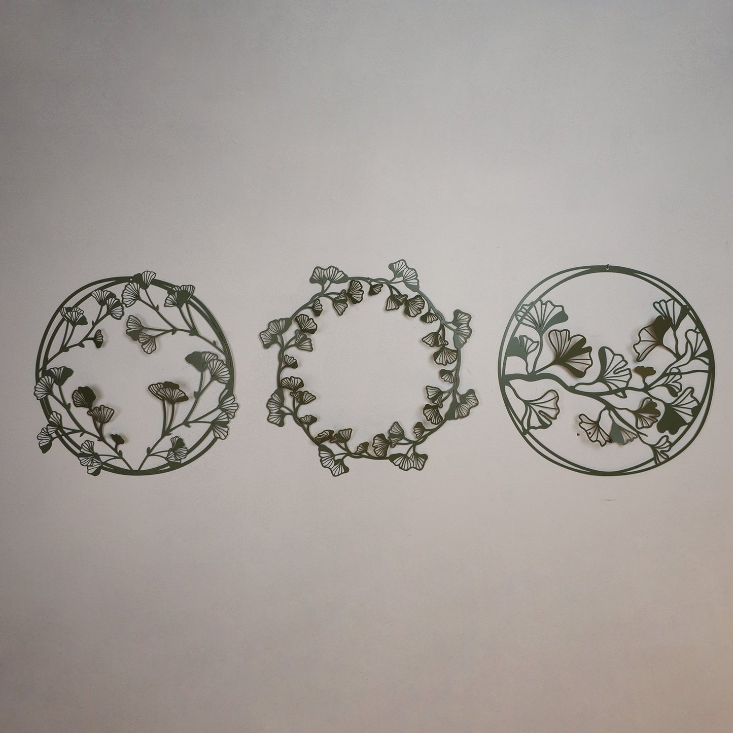 Ginkgo Metal Wall Art Set of 3 - APT505