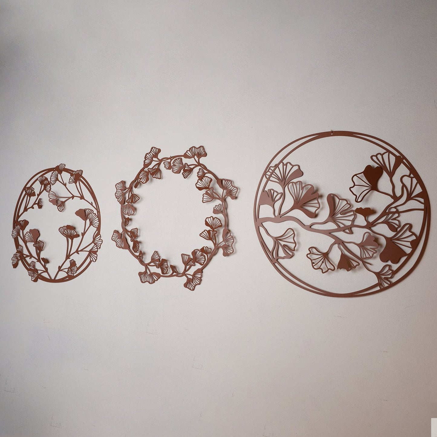 Ginkgo Metal Wall Art Set of 3 - APT505