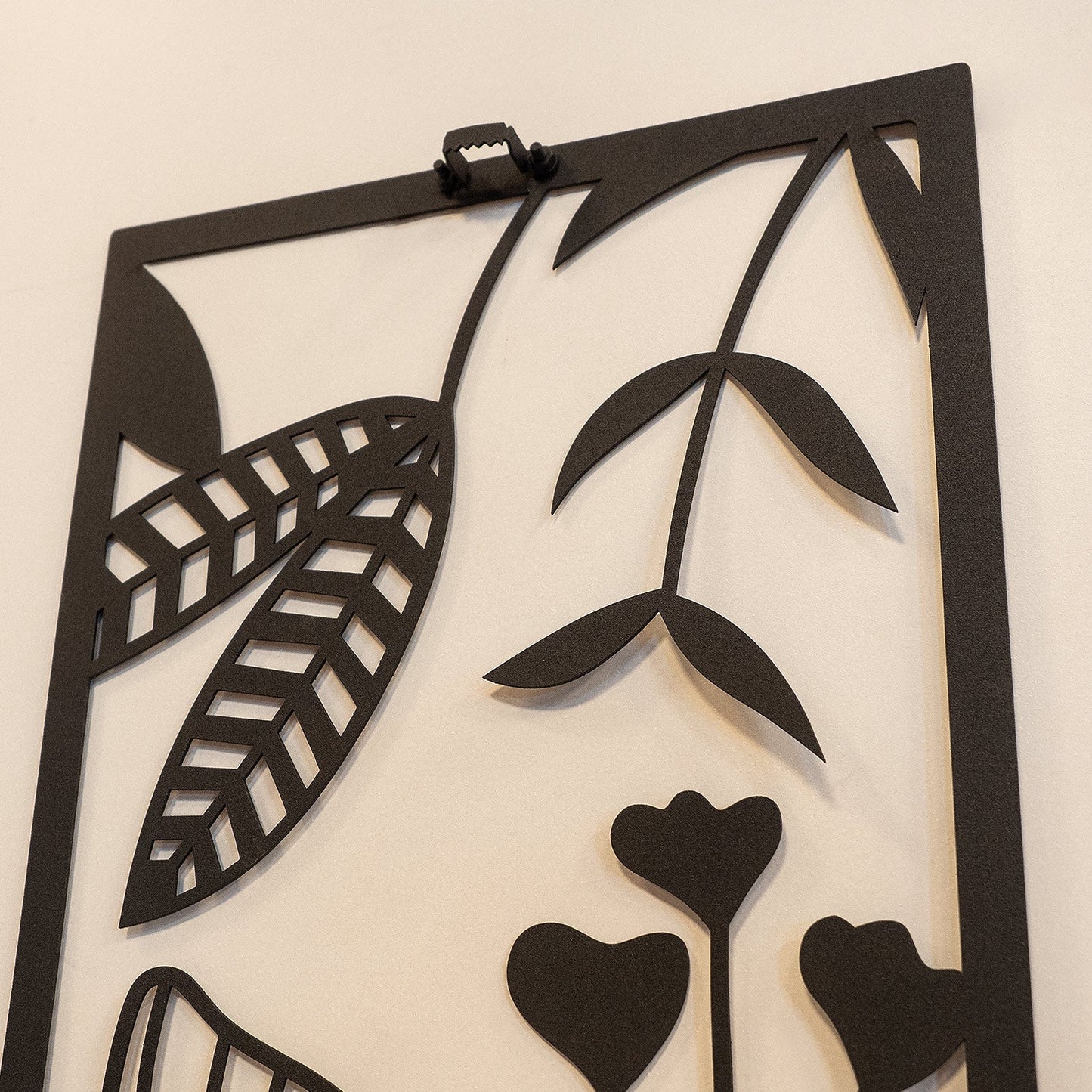 Ginkgo Wood Set of 4 Metal Wall Art - APT601