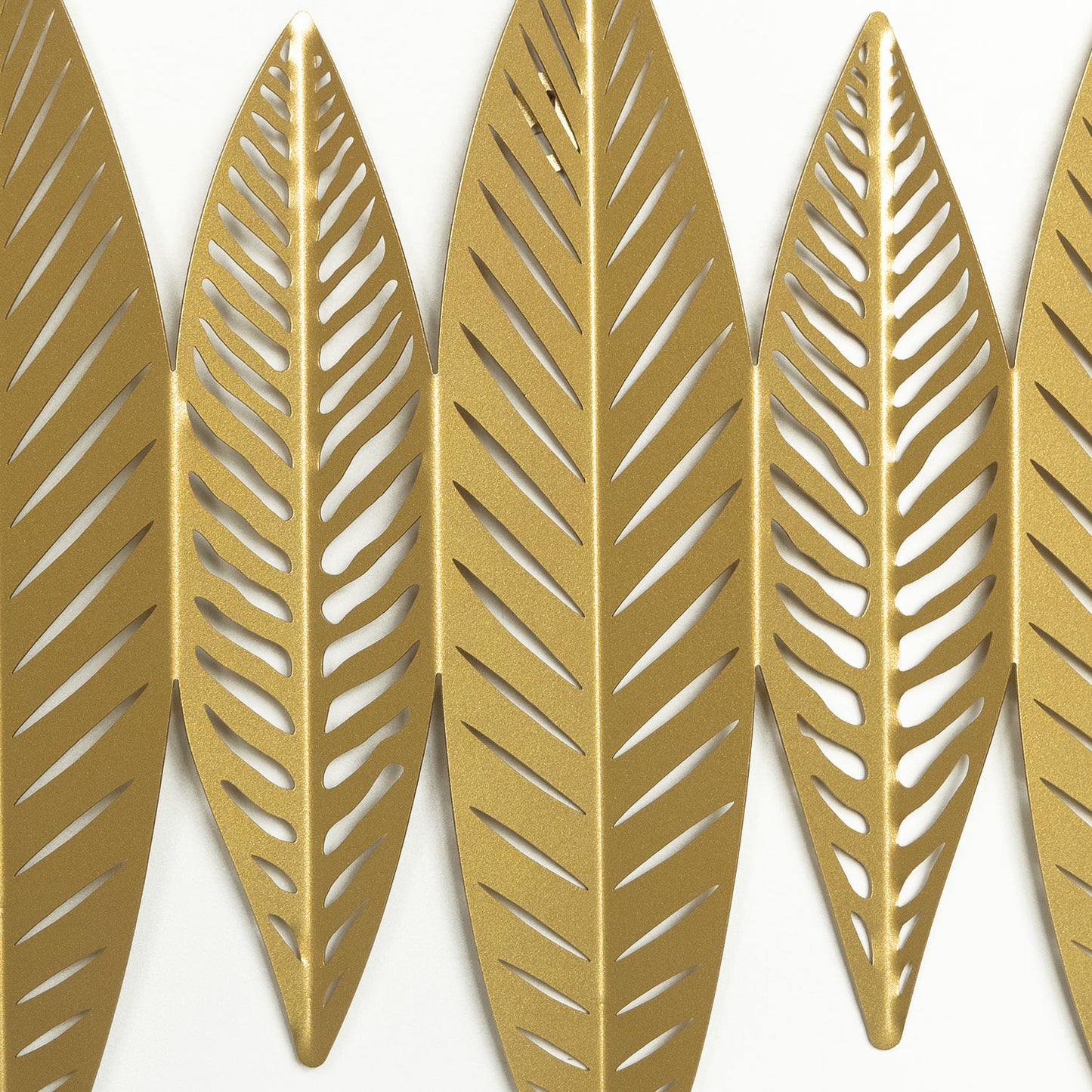 3D Gold Leaves Metal Wall Art - APT618