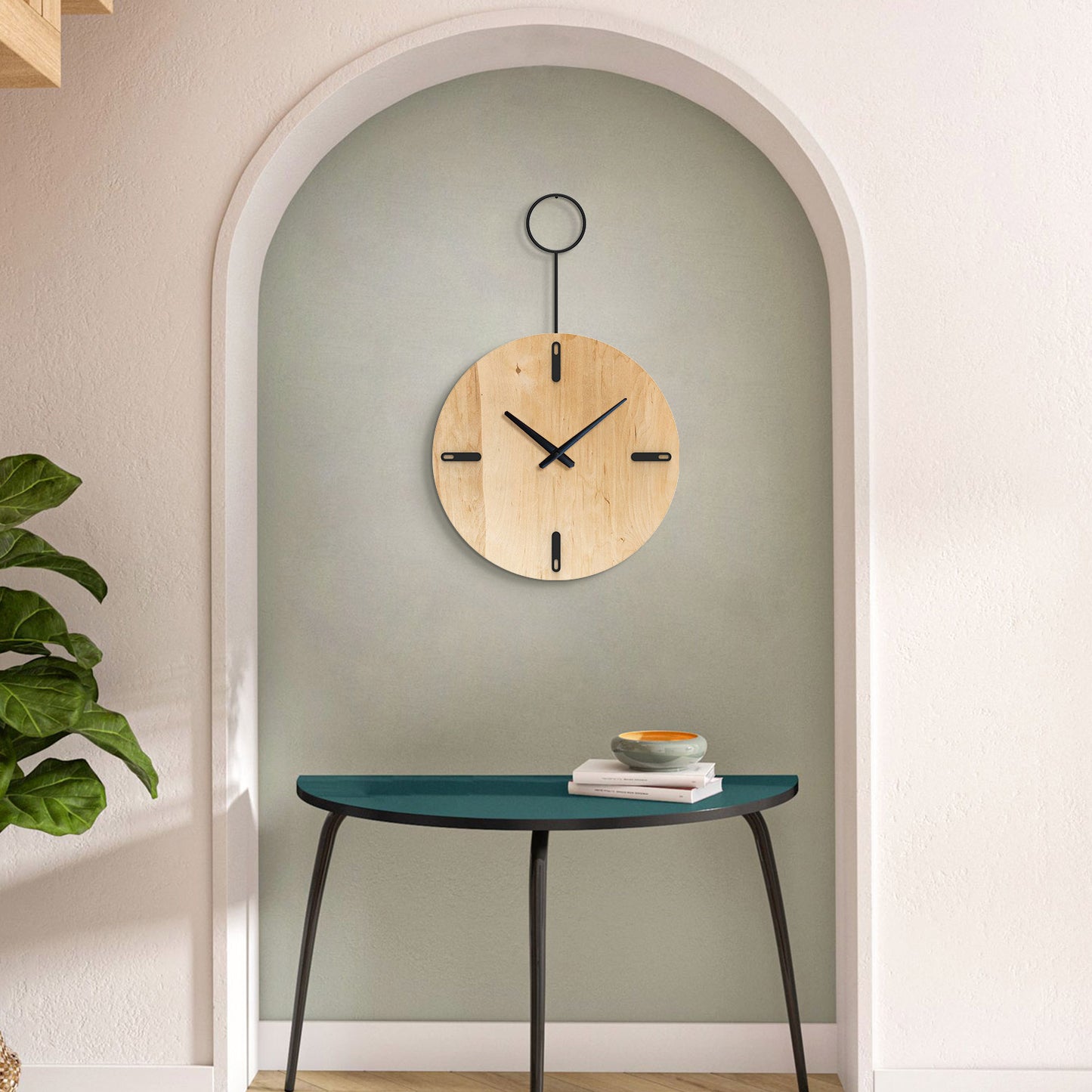 Nature Wooden Wall Clock - APS118