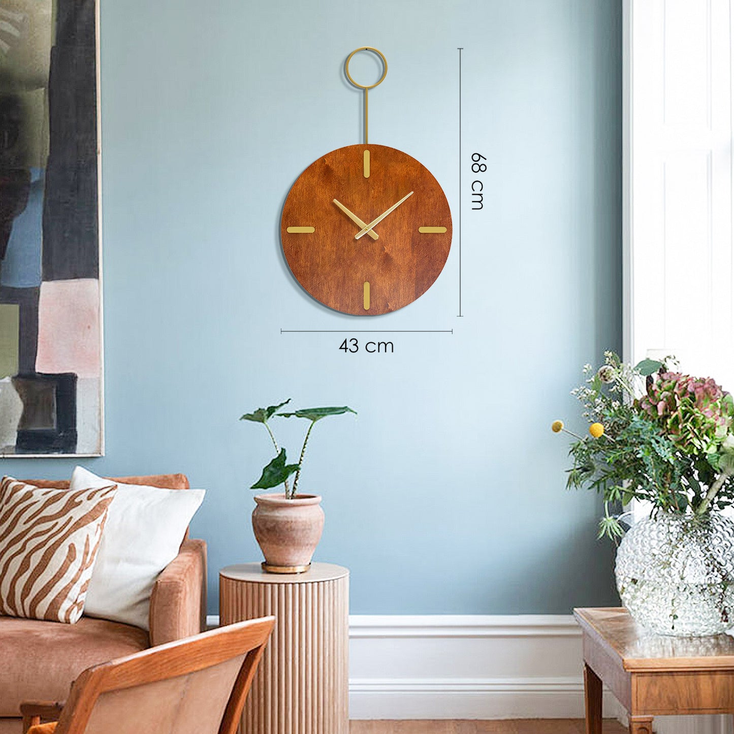 Nature Wooden Wall Clock - APS118
