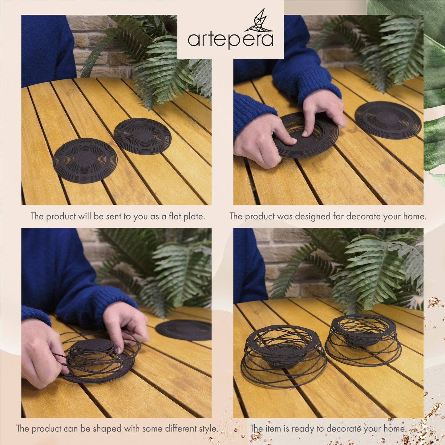 Spiral Desktop Accessories Set of 2 - APT548