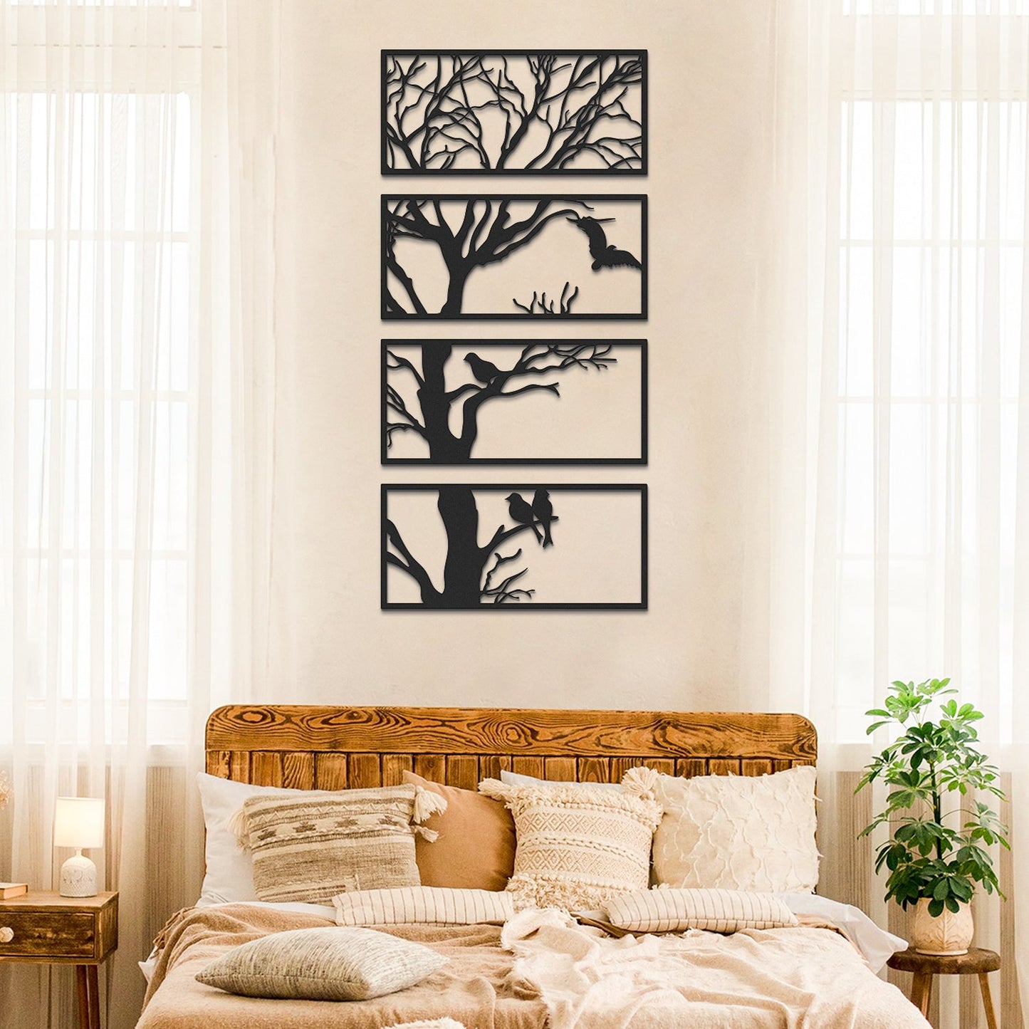 Tree Metal Wall Art Set of 4 - APT629
