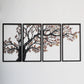 Autumn Vibes Metal Wall Art Set of 4 - APT740