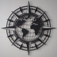 Compass And World Map Metal Wall Art - APT425 - [section-header__title]
