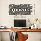 Accounting Words Metal Wall Art - APT462 - Artepera