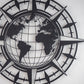 Compass And World Map Metal Wall Art - APT425 - [section-header__title]