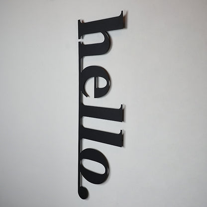 Hello Vertical Metal Wall Art - APT101 - [section-header__title]