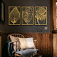 Autumn 3 Set Metal Wall Art - APT167 - Artepera