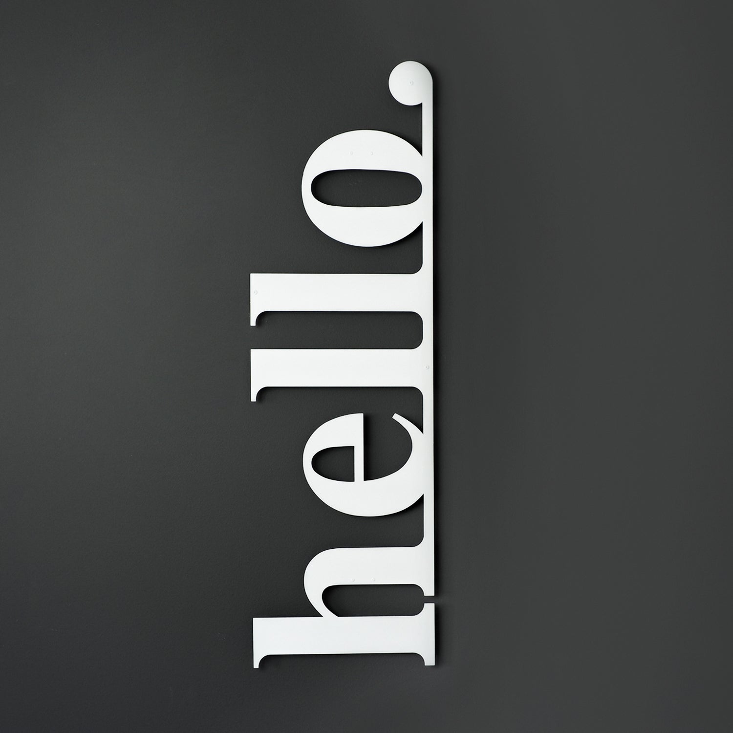 Hello Vertical Metal Wall Art - APT101 - [section-header__title]