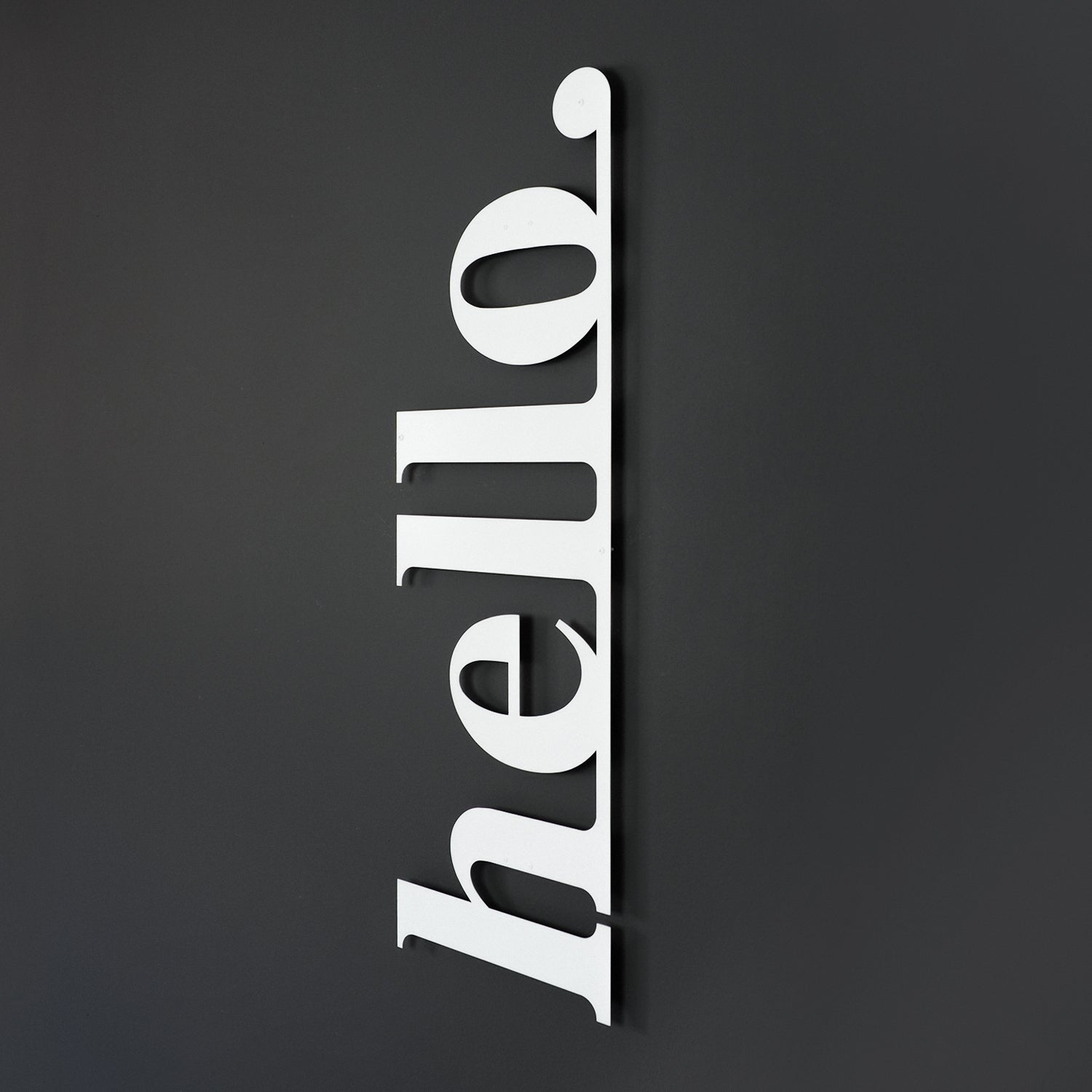 Hello Vertical Metal Wall Art - APT101 - [section-header__title]