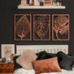 Autumn 3 Set Metal Wall Art - APT167 - Artepera