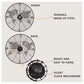 Coordinate Metal Wall Clock - APS018 - [section-header__title]