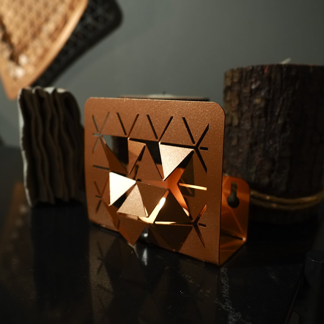 Luminous Square Metal Decorative Tealight - APH150 - [section-header__title]