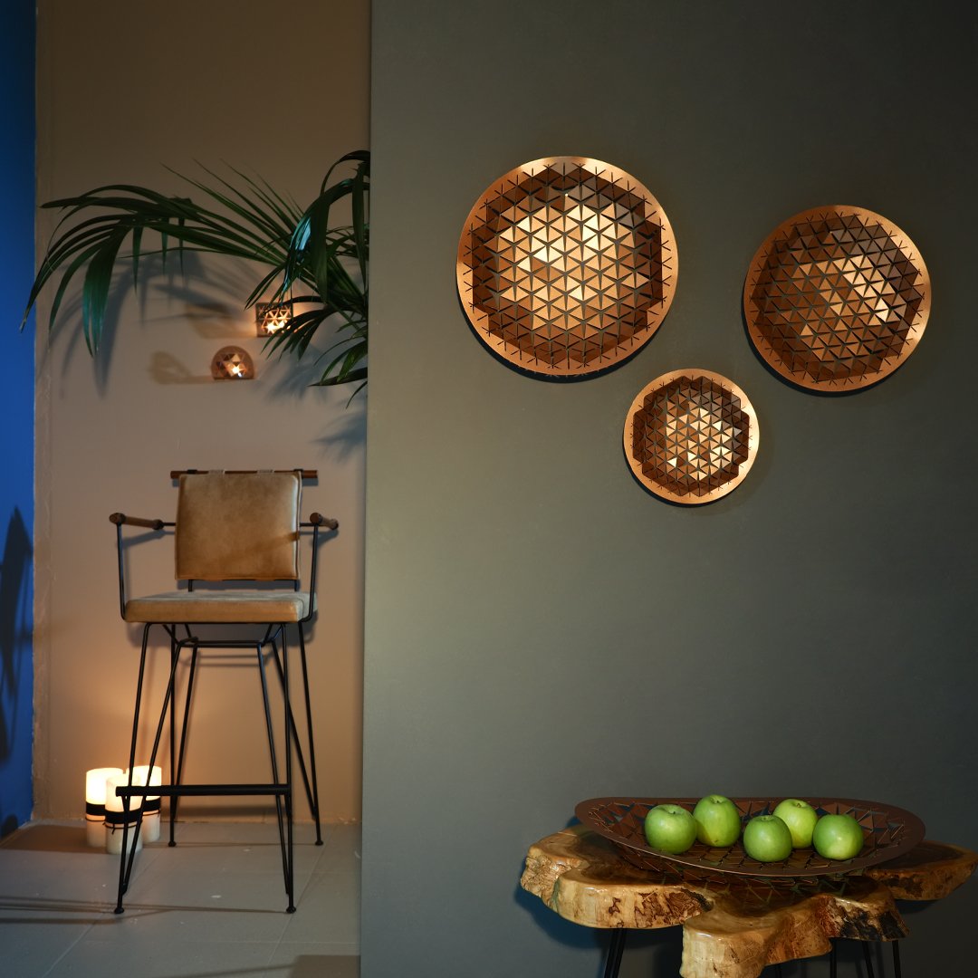 Luminous Circle Metal Table and Wall Decoration - APH140 - [section-header__title]