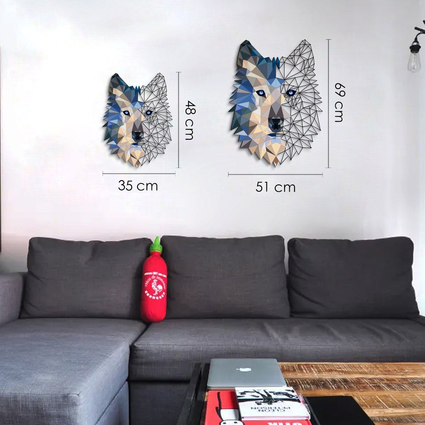 Metal Wolf Wall Art - APT721