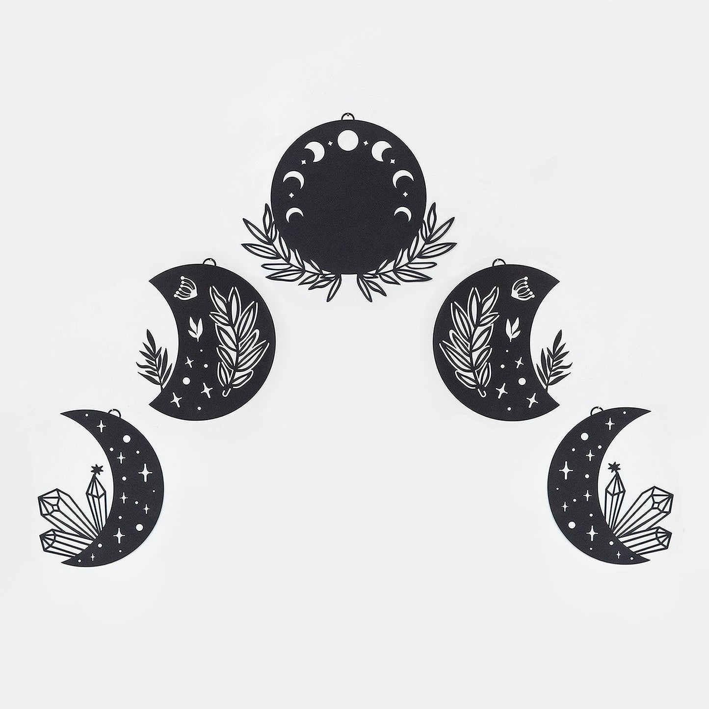 Moon Phases Metal Wall Art - APT615