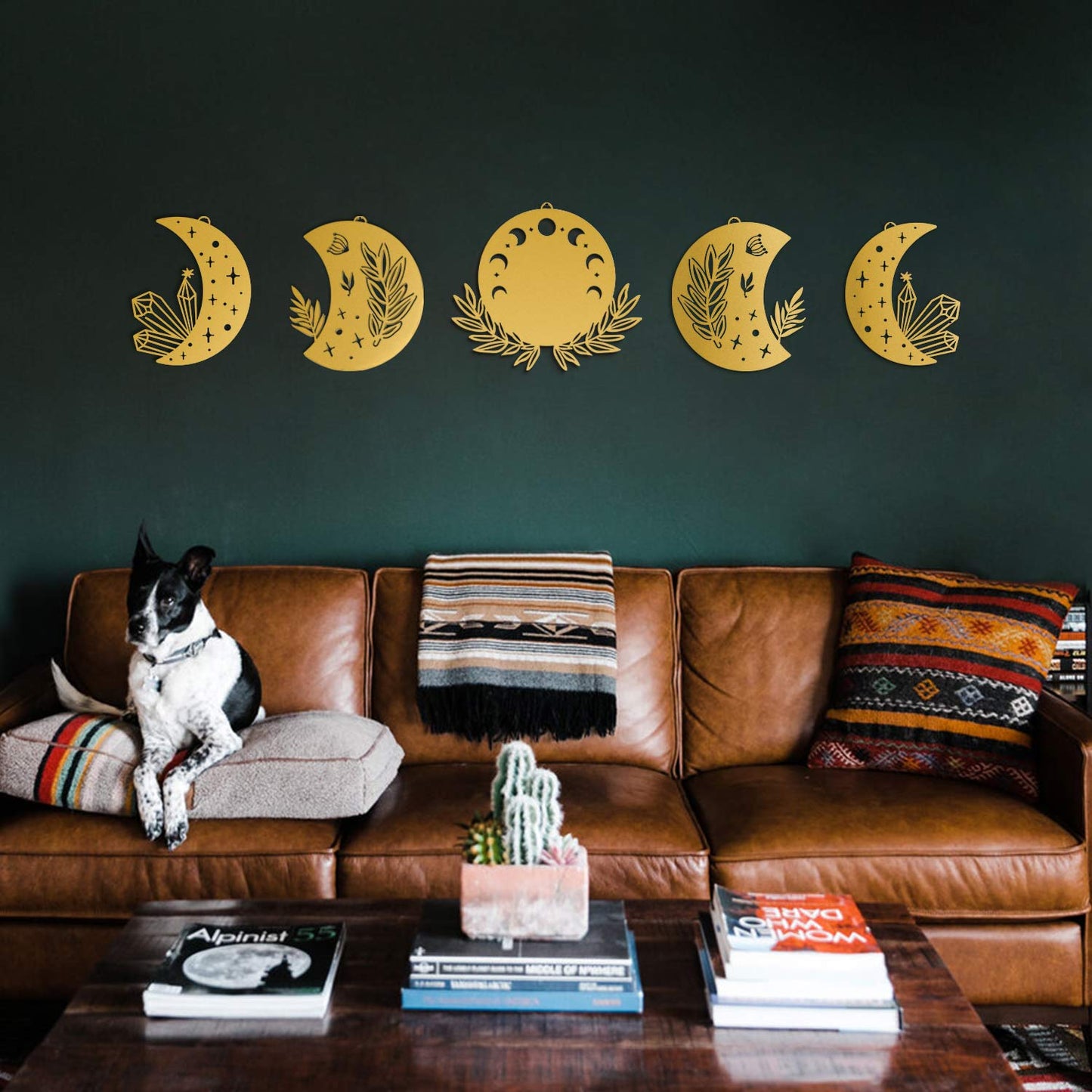 Moon Phases Metal Wall Art - APT615