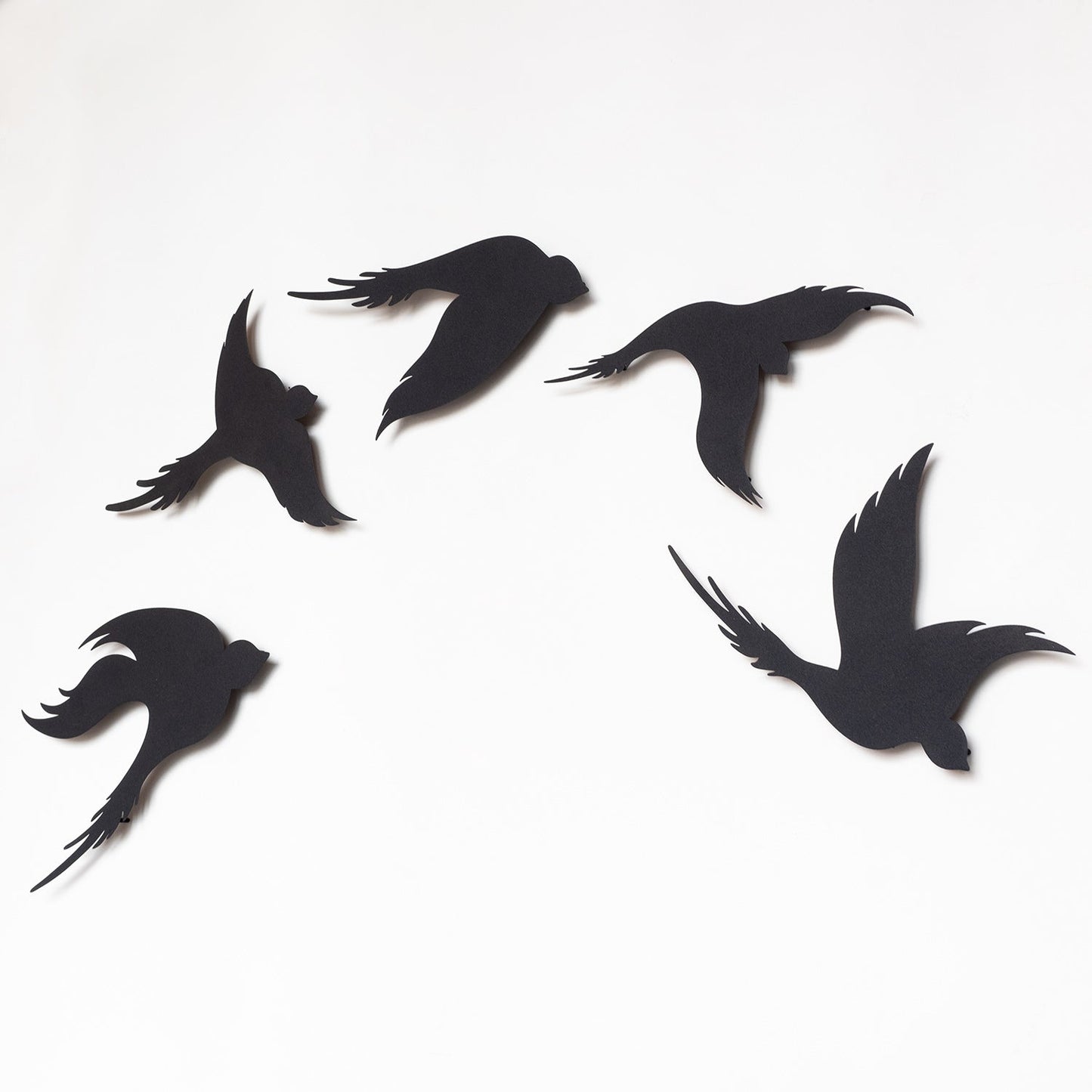 Birds Set of 5 Metal Wall Art - APT646