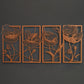 Blossom Metal Wall Art Set of 4 - APT573