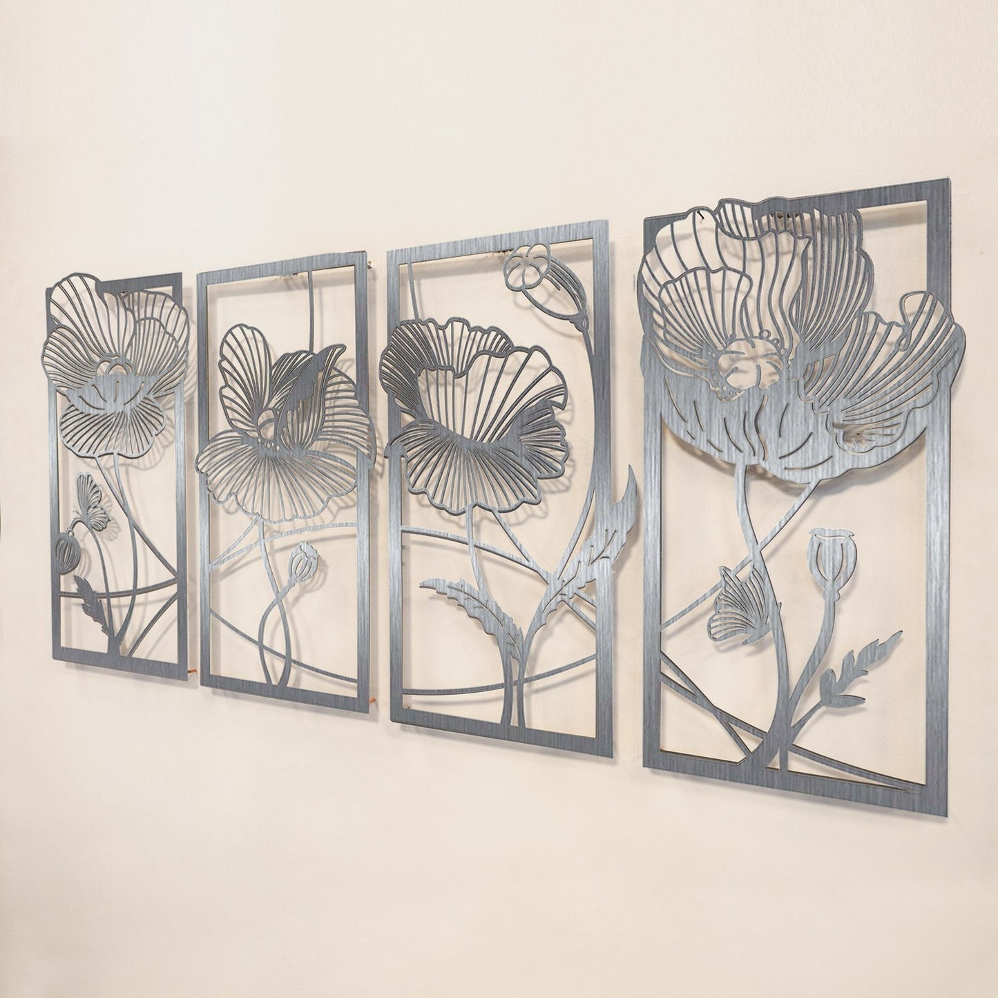 Blossom Metal Wall Art Set of 4 - APT573