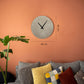 Concrete Metal Wall Clock - APS112