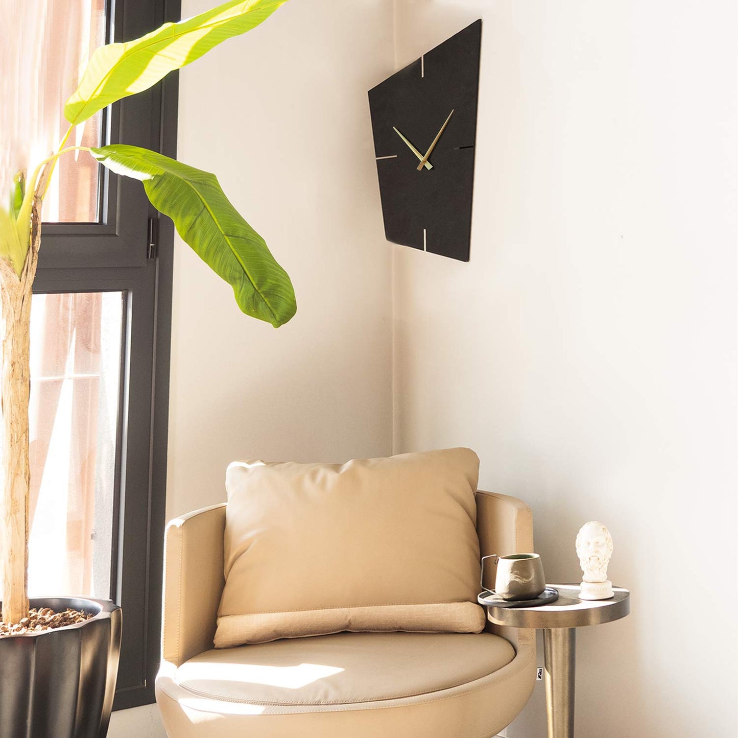 Geometric Metal Wall Clock - APS131