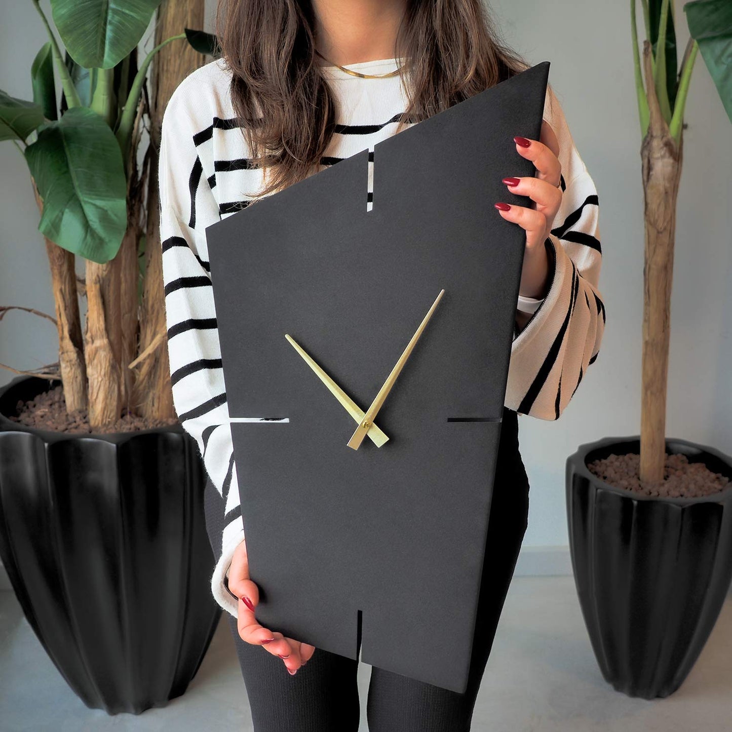 Geometric Metal Wall Clock - APS131
