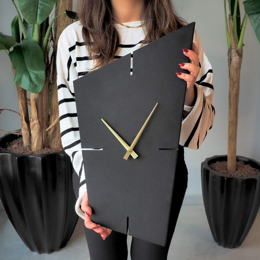 Geometric Metal Wall Clock - APS131
