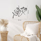 Couple Silhouette Metal Line Art - APT595