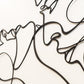 Couple Silhouette Metal Line Art - APT595